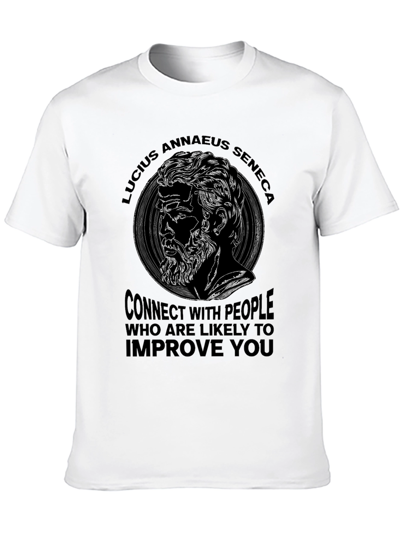 Lucius Annaeus Seneca Quote Graphic T-Shirt