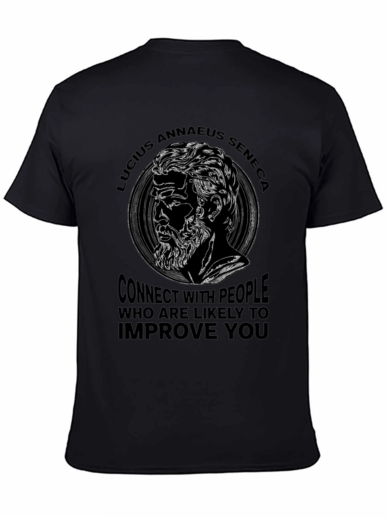 Lucius Annaeus Seneca Quote Graphic T-Shirt