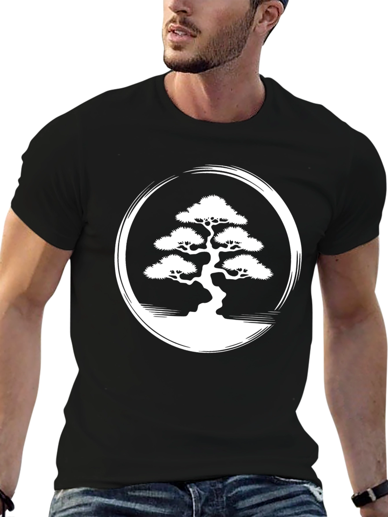 Bonsai Tree Graphic Tee - Zen Style