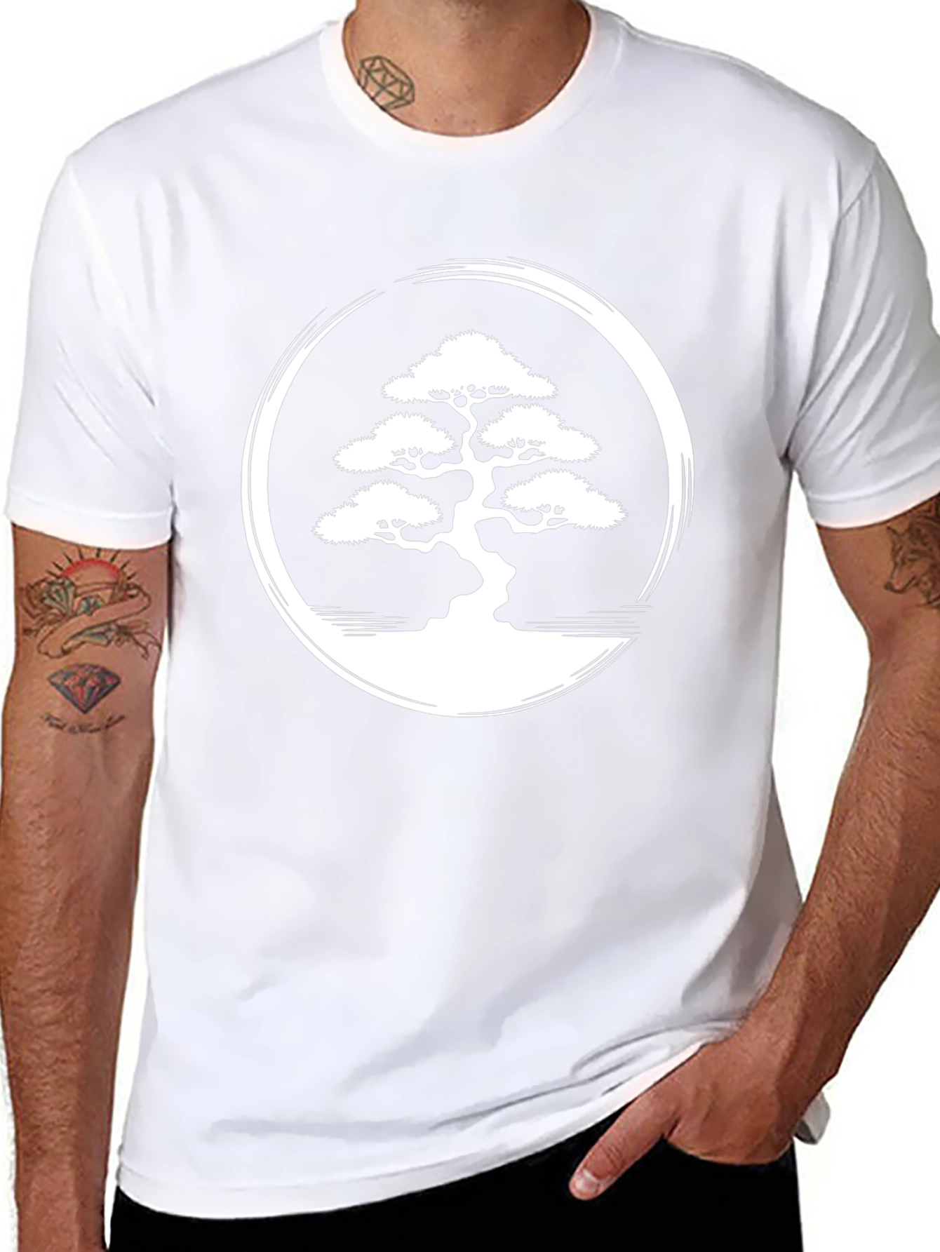 Bonsai Tree Graphic Tee - Zen Style