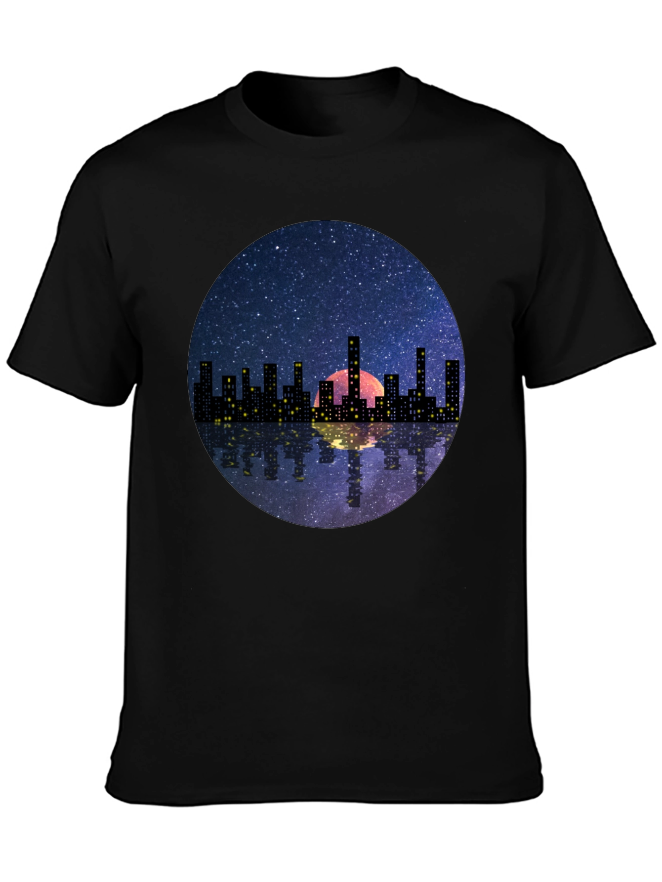 Night Cityscape Graphic Tee
