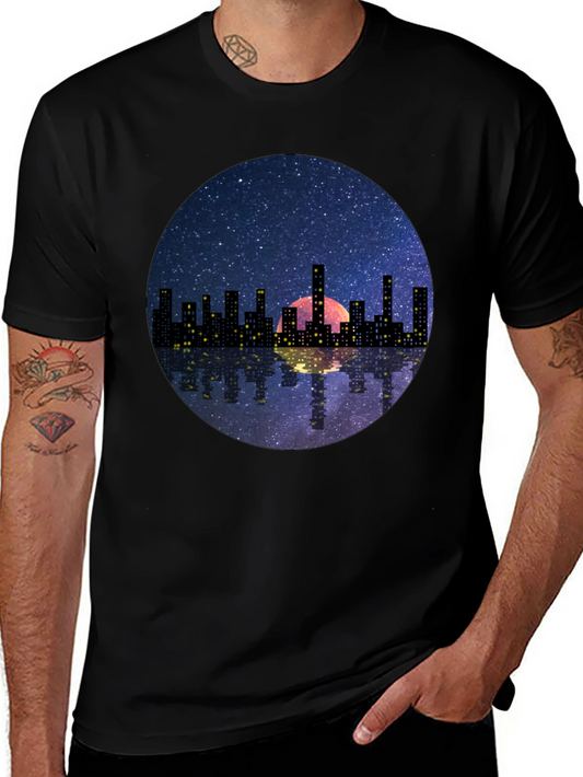 Night Cityscape Graphic Tee