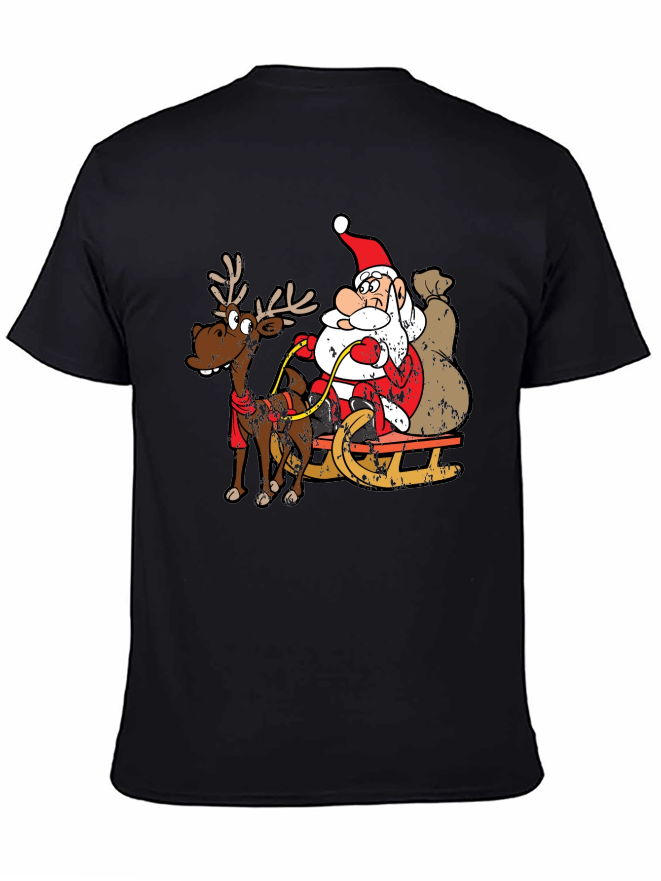 Santa Sleigh Ride Graphic T-Shirt