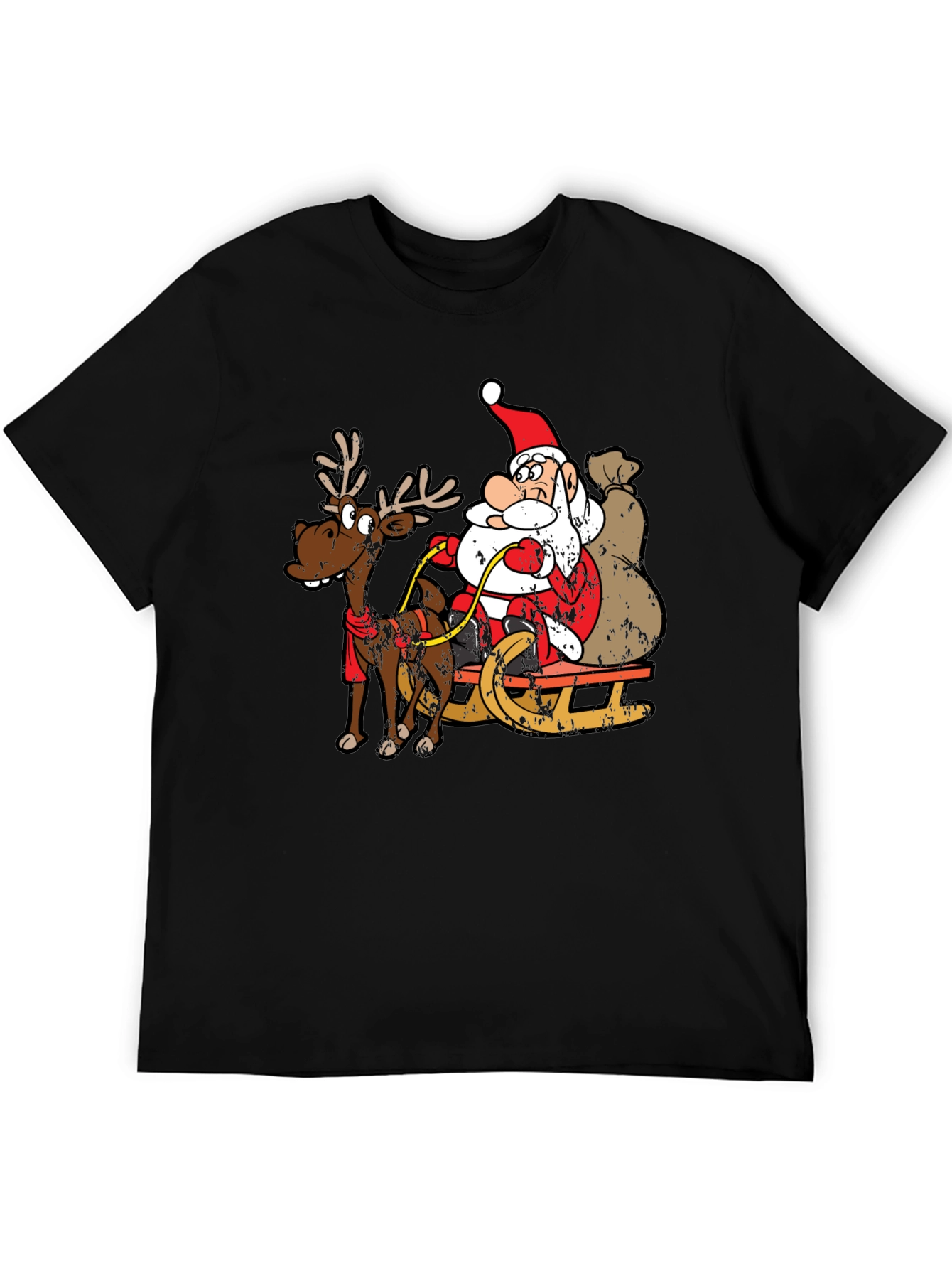 Santa Sleigh Ride Graphic T-Shirt