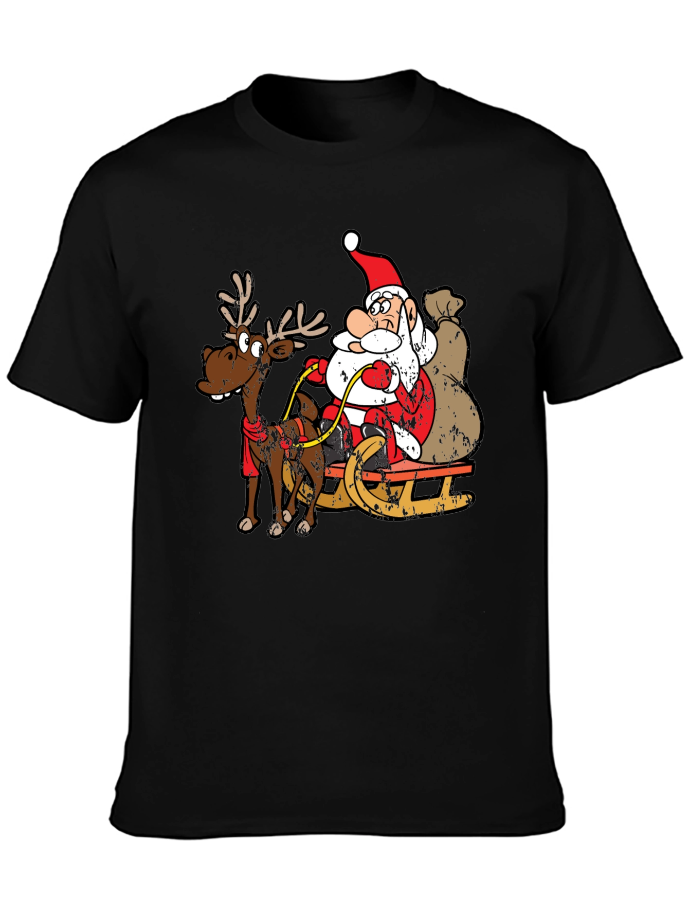 Santa Sleigh Ride Graphic T-Shirt