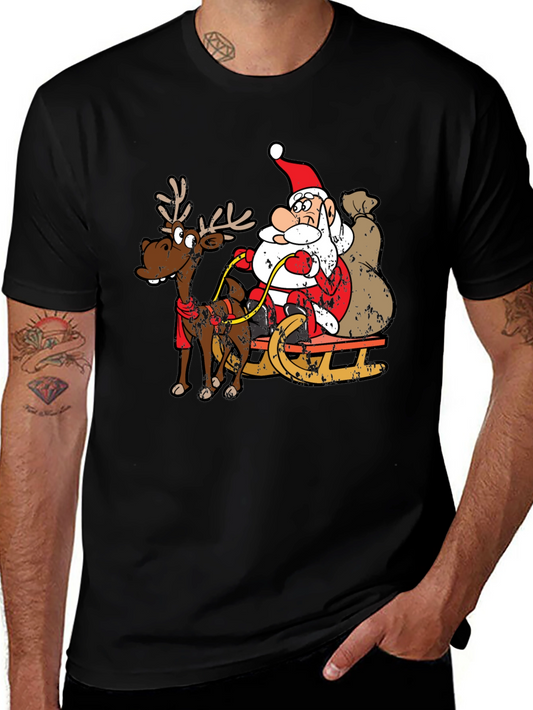 Santa Sleigh Ride Graphic T-Shirt