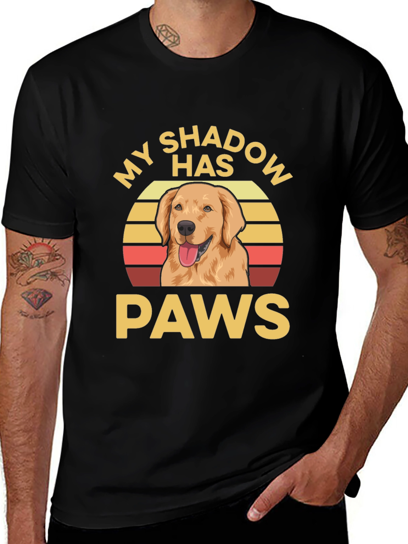 My Shadow Has Paws Dog T-Shirt