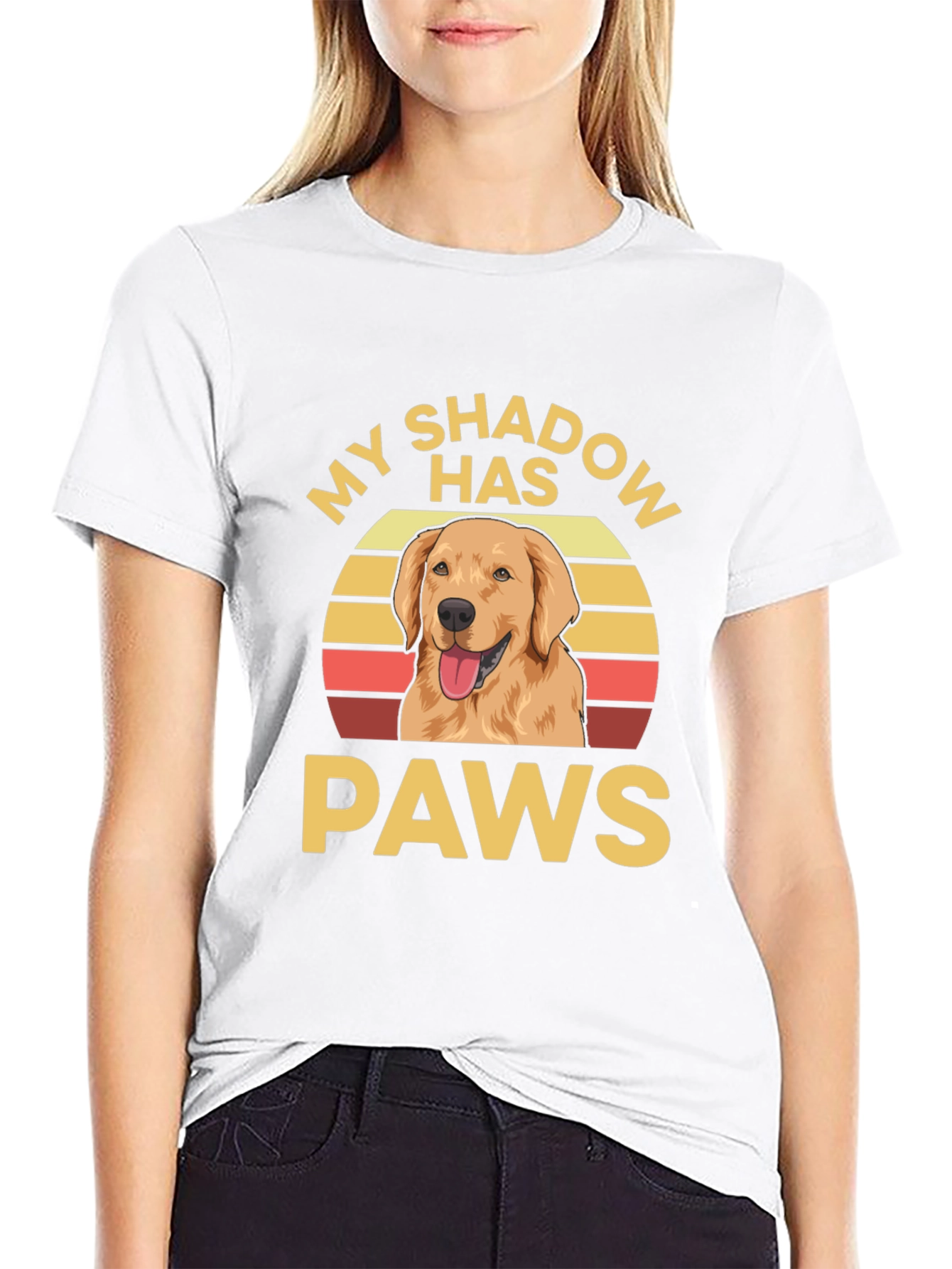 My Shadow Has Paws Dog T-Shirt
