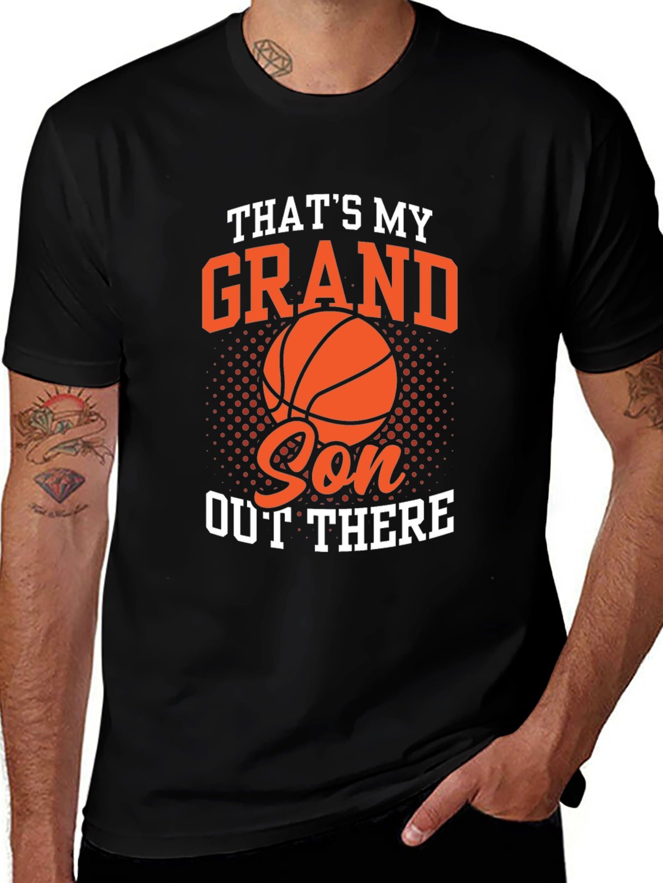 Thats My Grandson Out There Basketball Graphic Tee