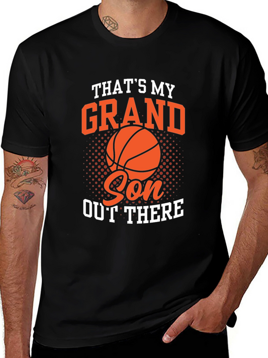 Thats My Grandson Out There Basketball Graphic Tee