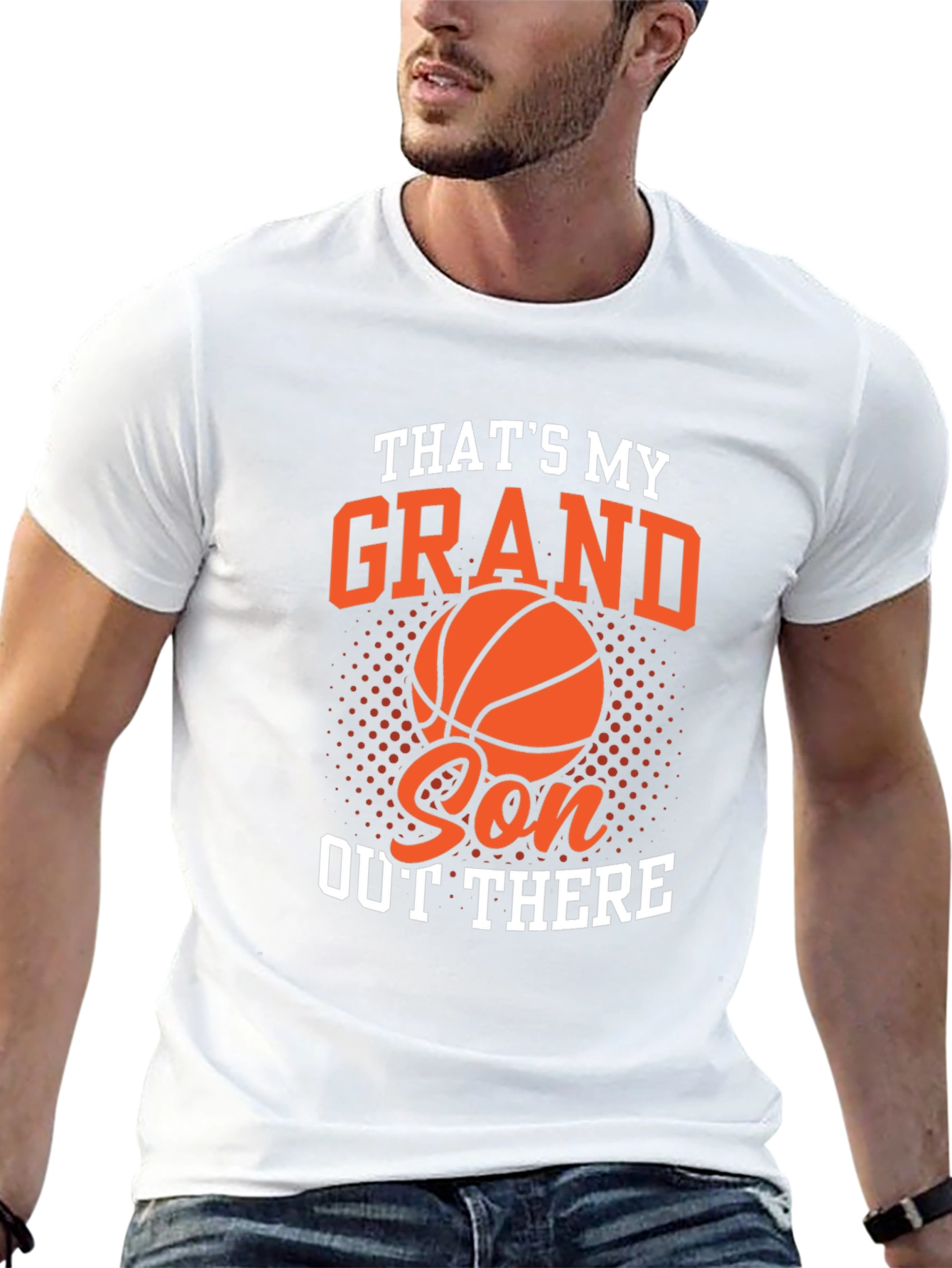 Thats My Grandson Out There Basketball Graphic Tee