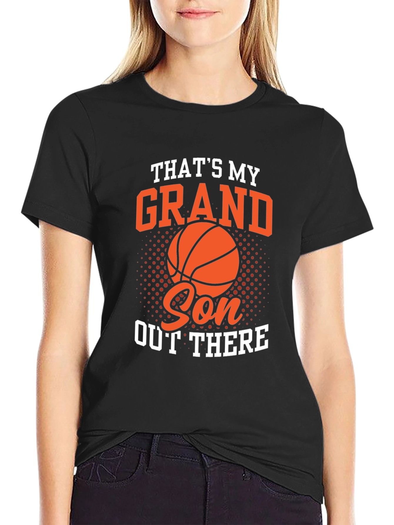 Thats My Grandson Out There Basketball Graphic Tee