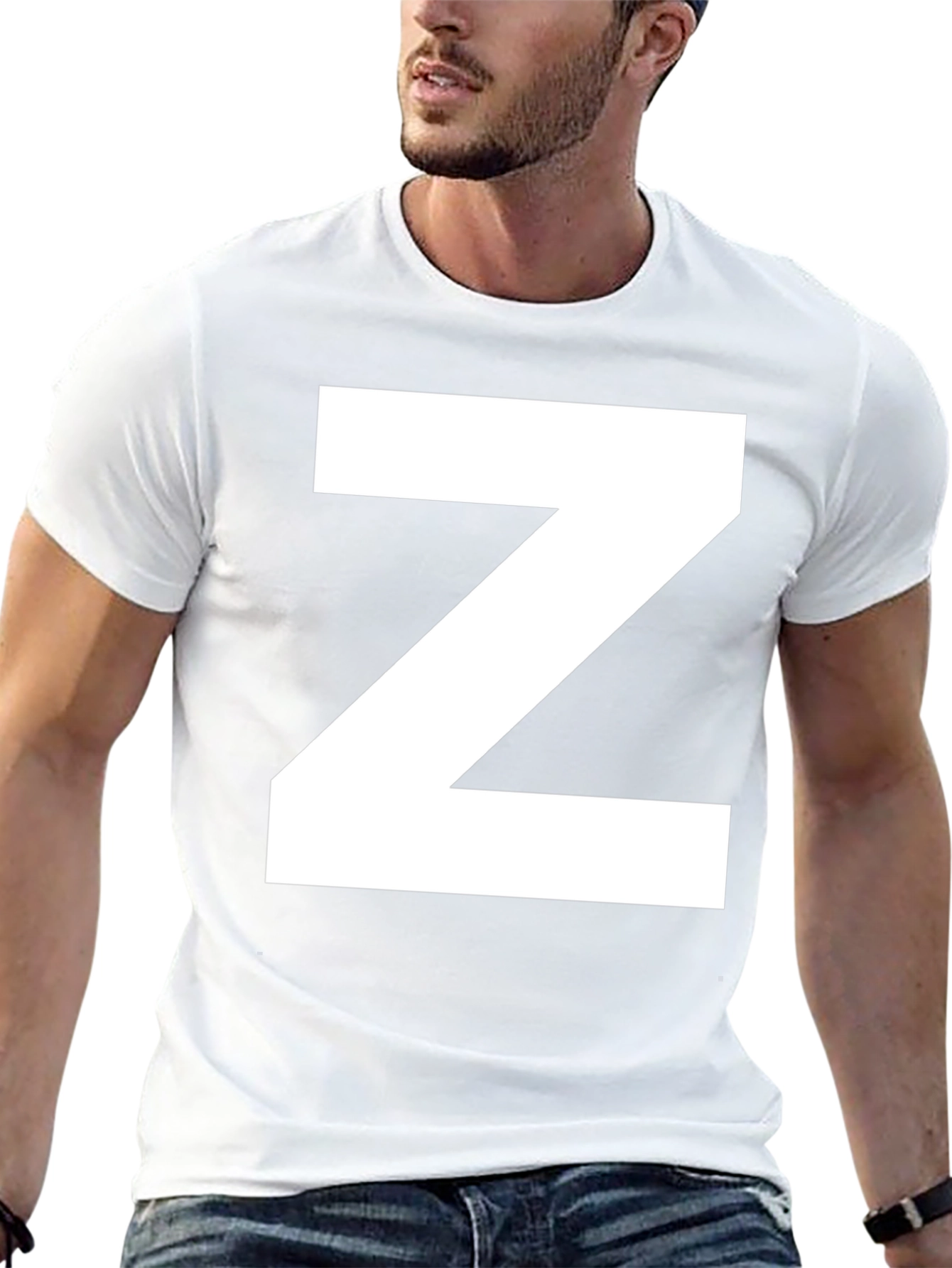 Bold Z Graphic Tee - Classic Black Cotton T-Shirt