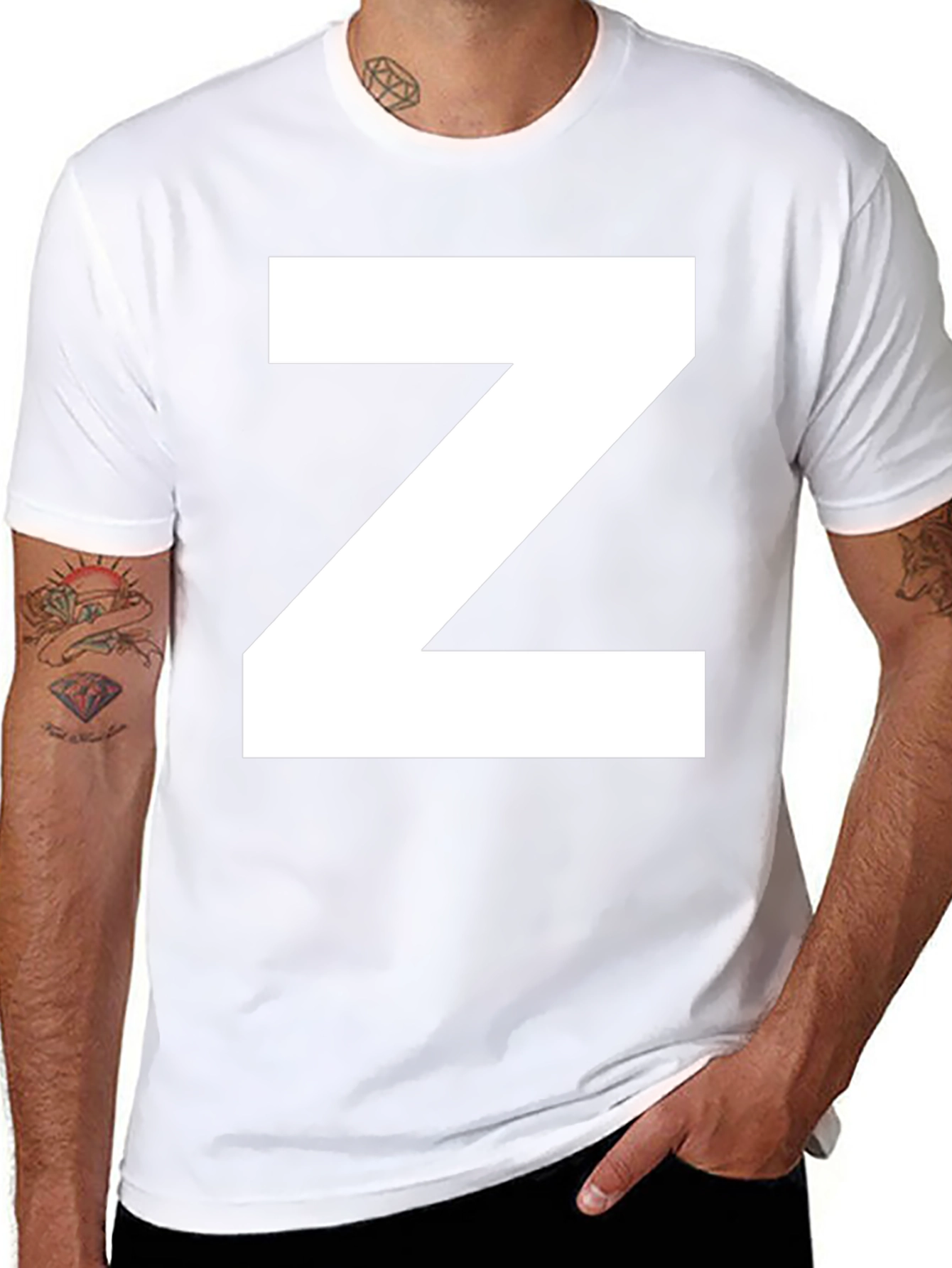 Bold Z Graphic Tee - Classic Black Cotton T-Shirt