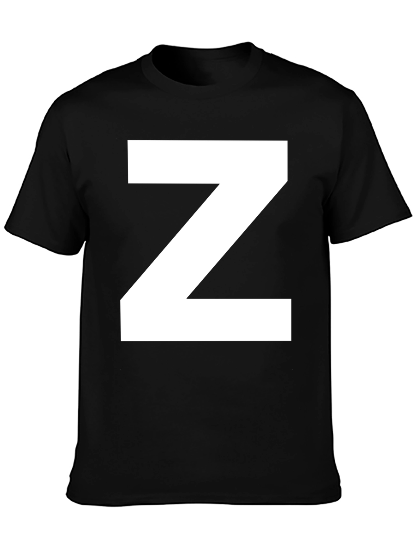 Bold Z Graphic Tee - Classic Black Cotton T-Shirt