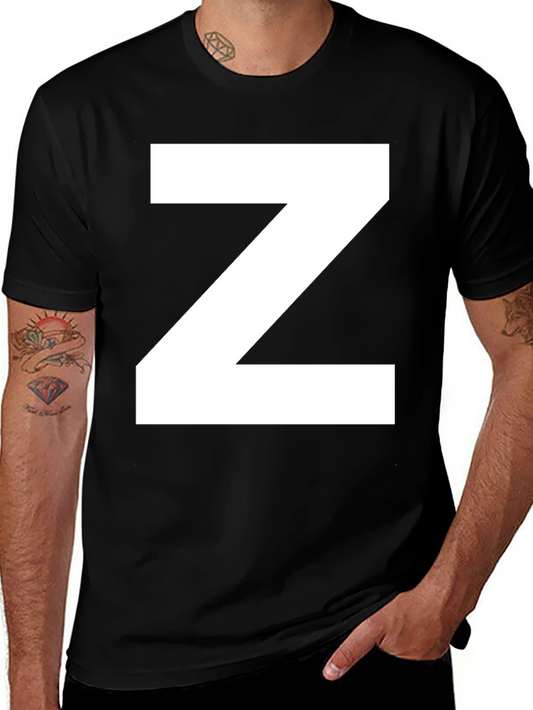 Bold Z Graphic Tee - Classic Black Cotton T-Shirt