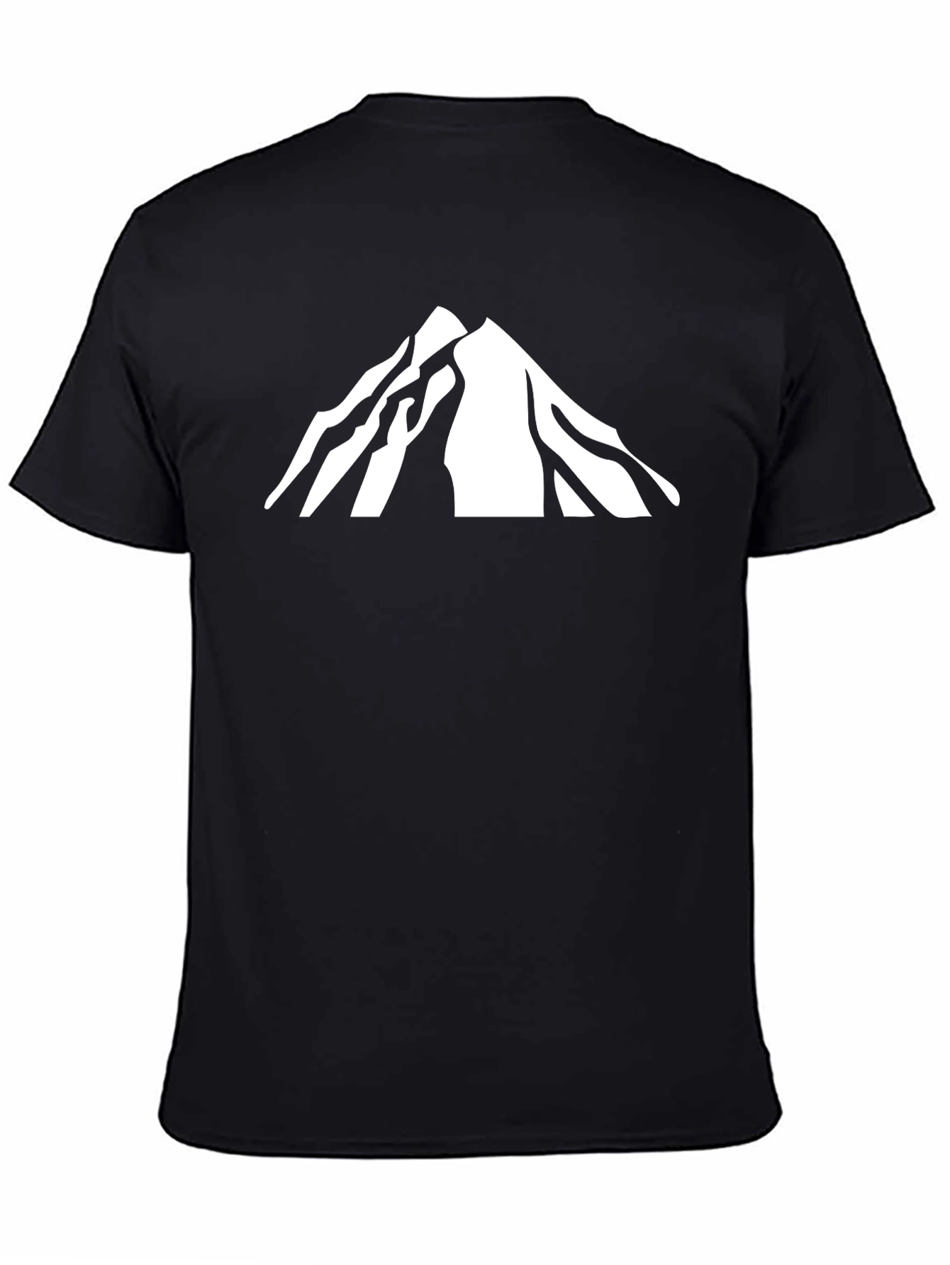 Mountain Peak Graphic Tee - Black