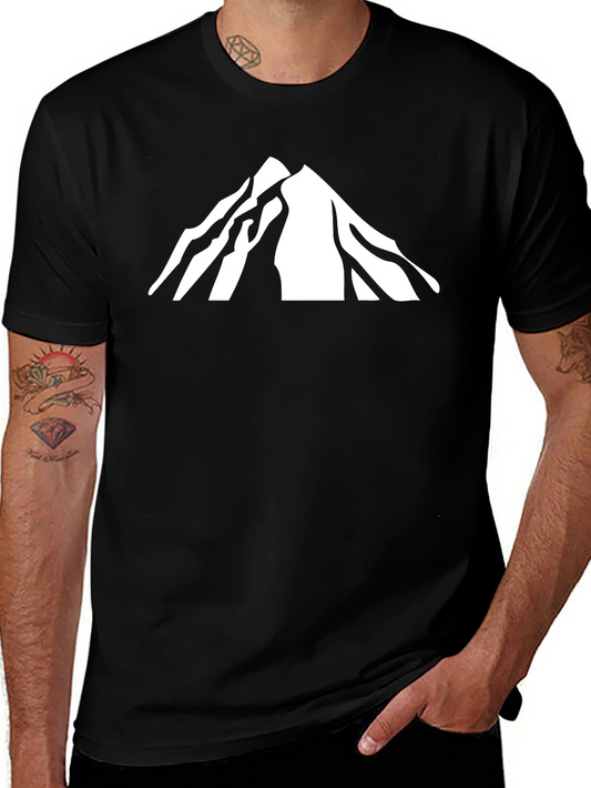 Mountain Peak Graphic Tee - Black