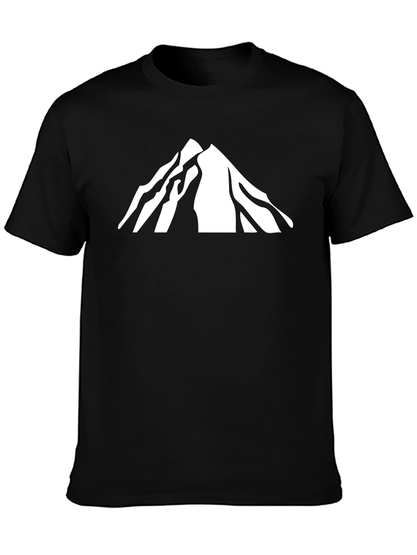 Mountain Peak Graphic Tee - Black