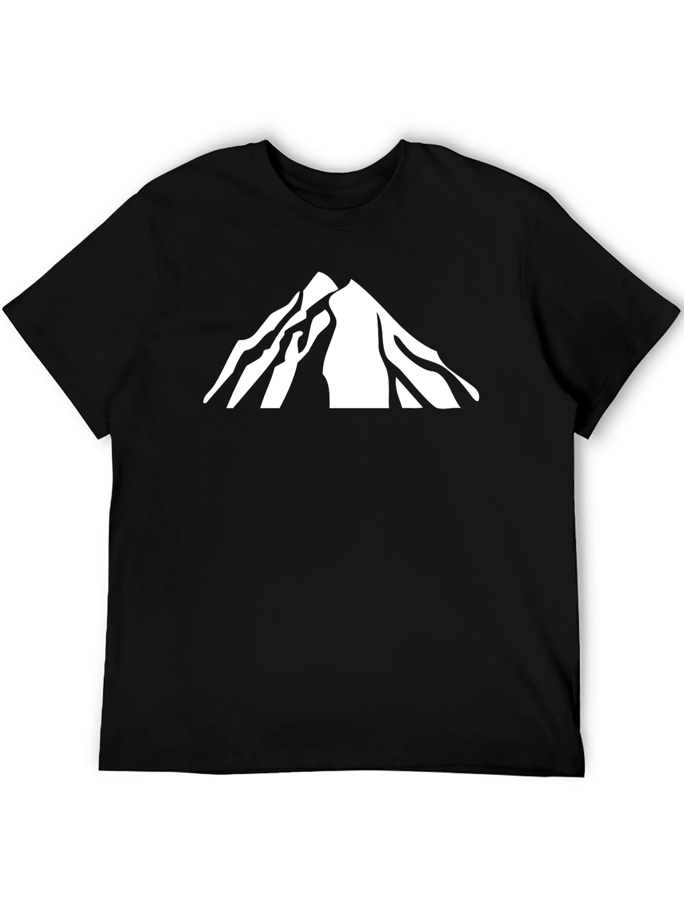 Mountain Peak Graphic Tee - Black