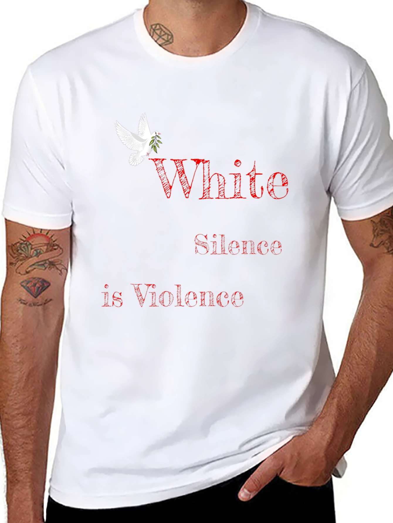 White Silence is Violence Graphic T-Shirt