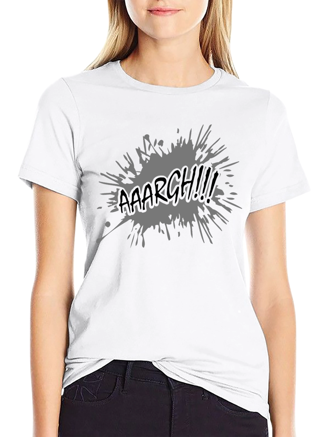 Aaaargh! Graphic Print Black T-Shirt