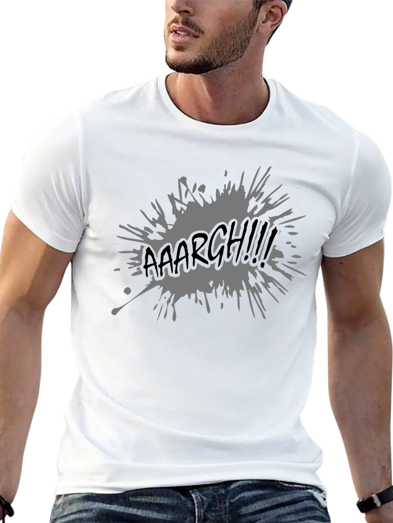 Aaaargh! Graphic Print Black T-Shirt