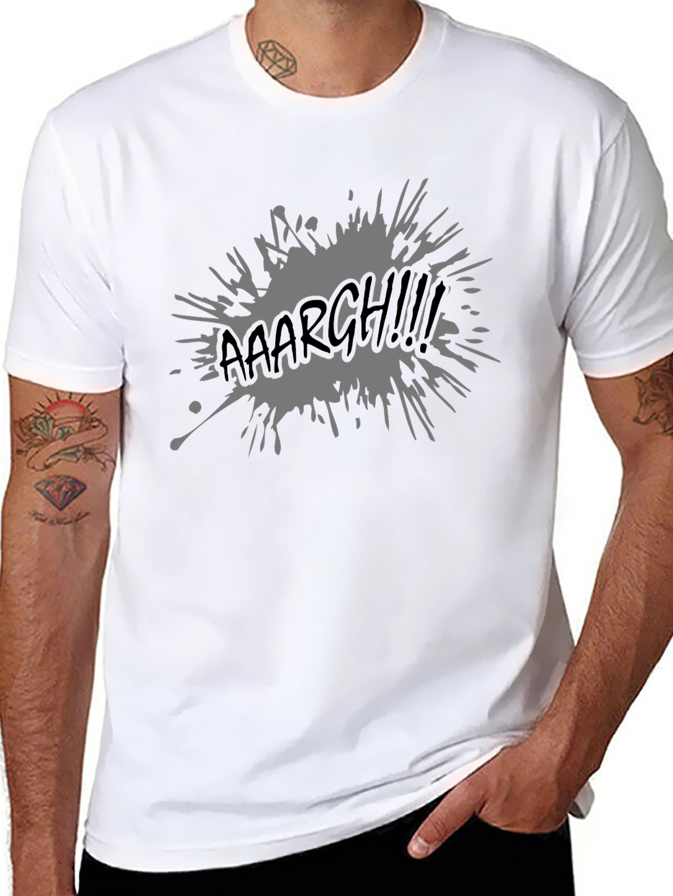 Aaaargh! Graphic Print Black T-Shirt