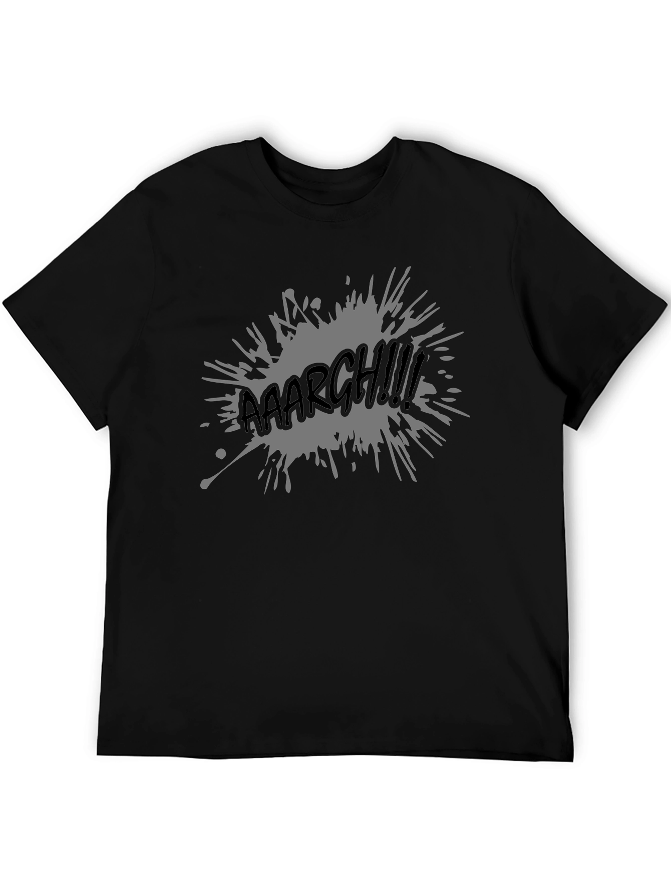 Aaaargh! Graphic Print Black T-Shirt