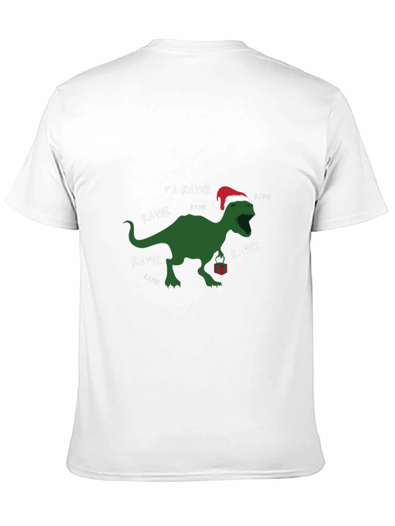 Festive Dino Rawr Christmas T-Shirt