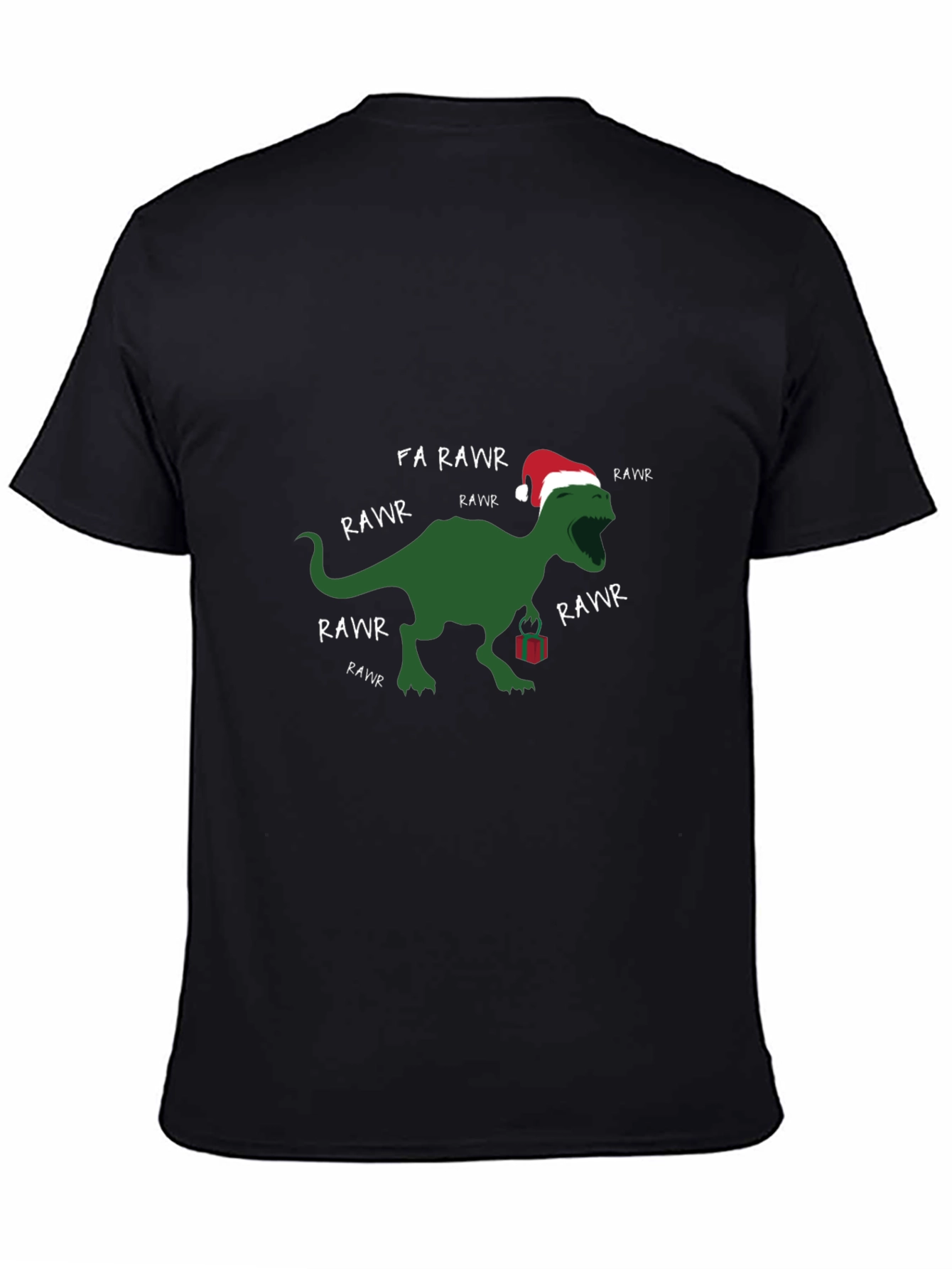 Festive Dino Rawr Christmas T-Shirt