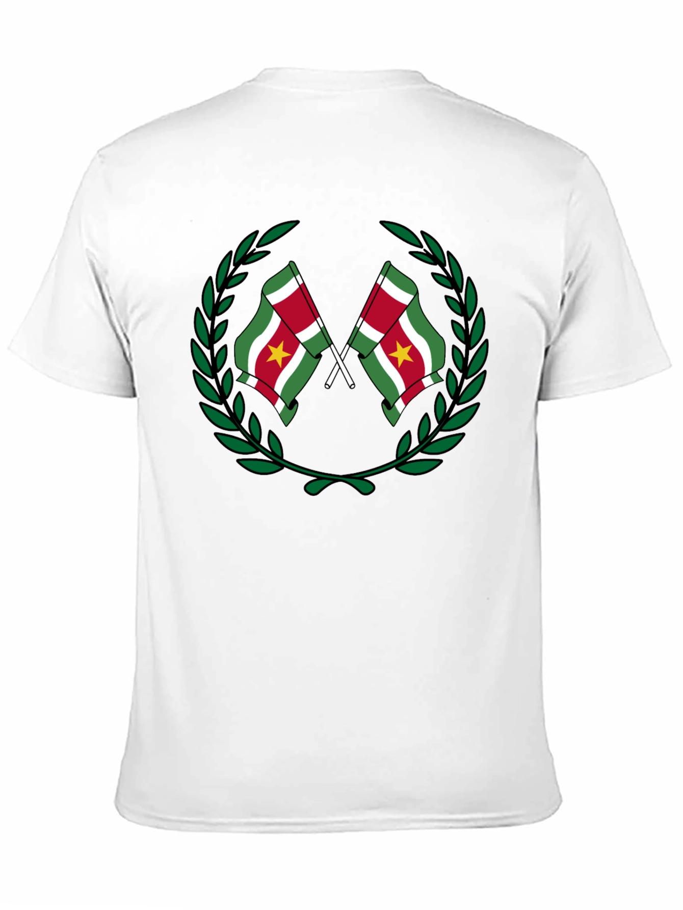 Suriname Flag Wreath Graphic T-Shirt