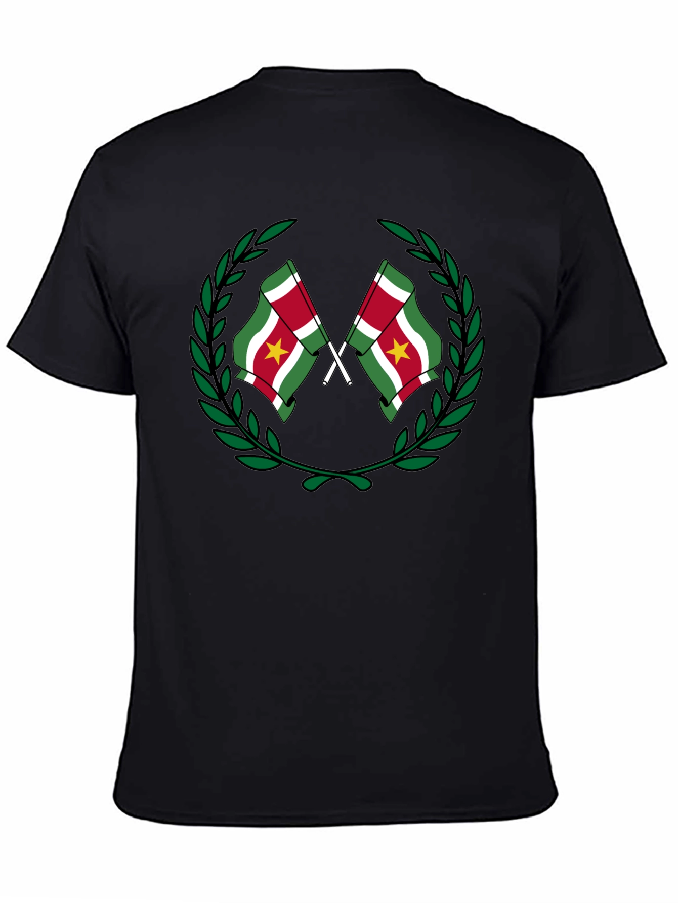 Suriname Flag Wreath Graphic T-Shirt