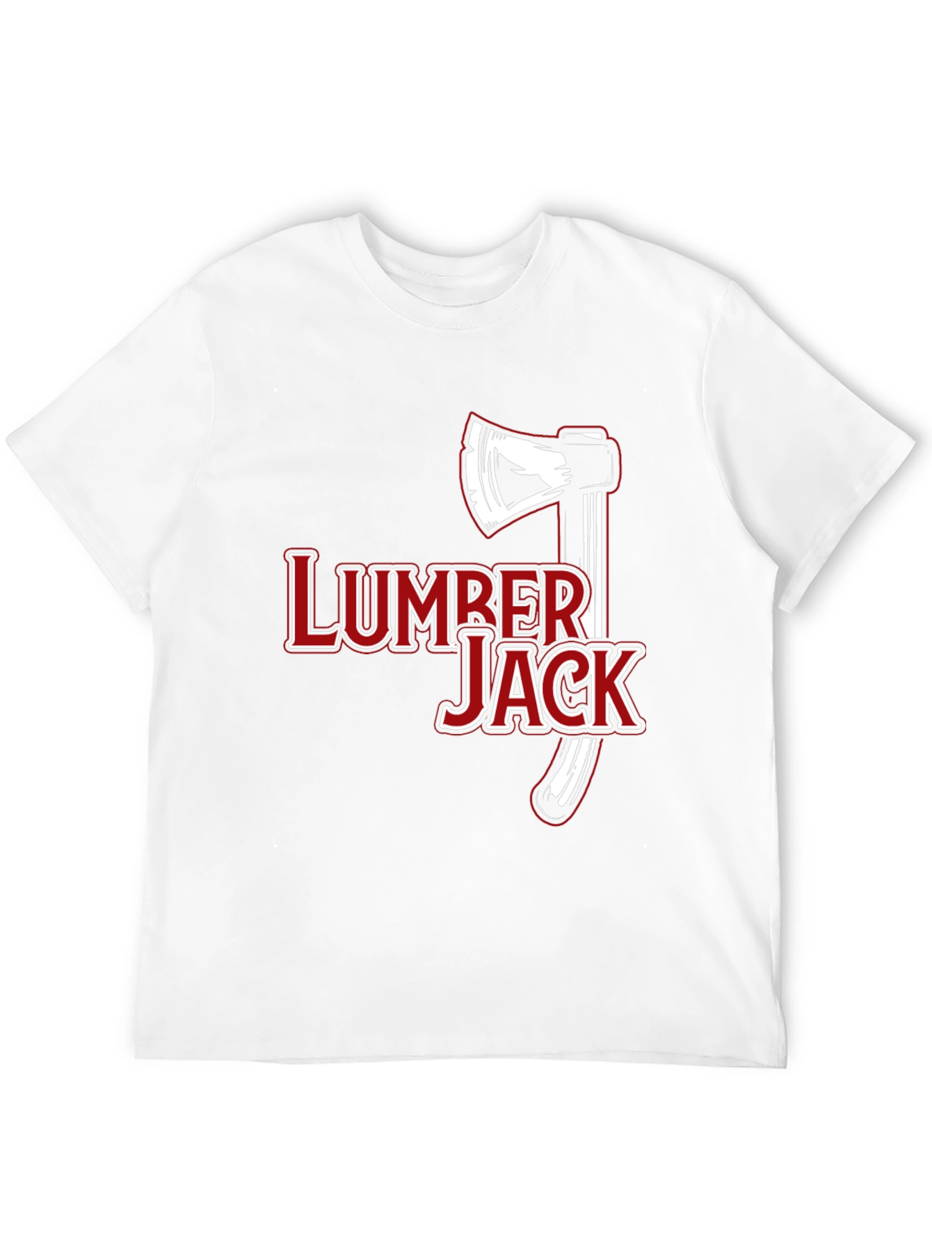 Lumberjack Axe Graphic Tee - Black Cotton Casual T-Shirt