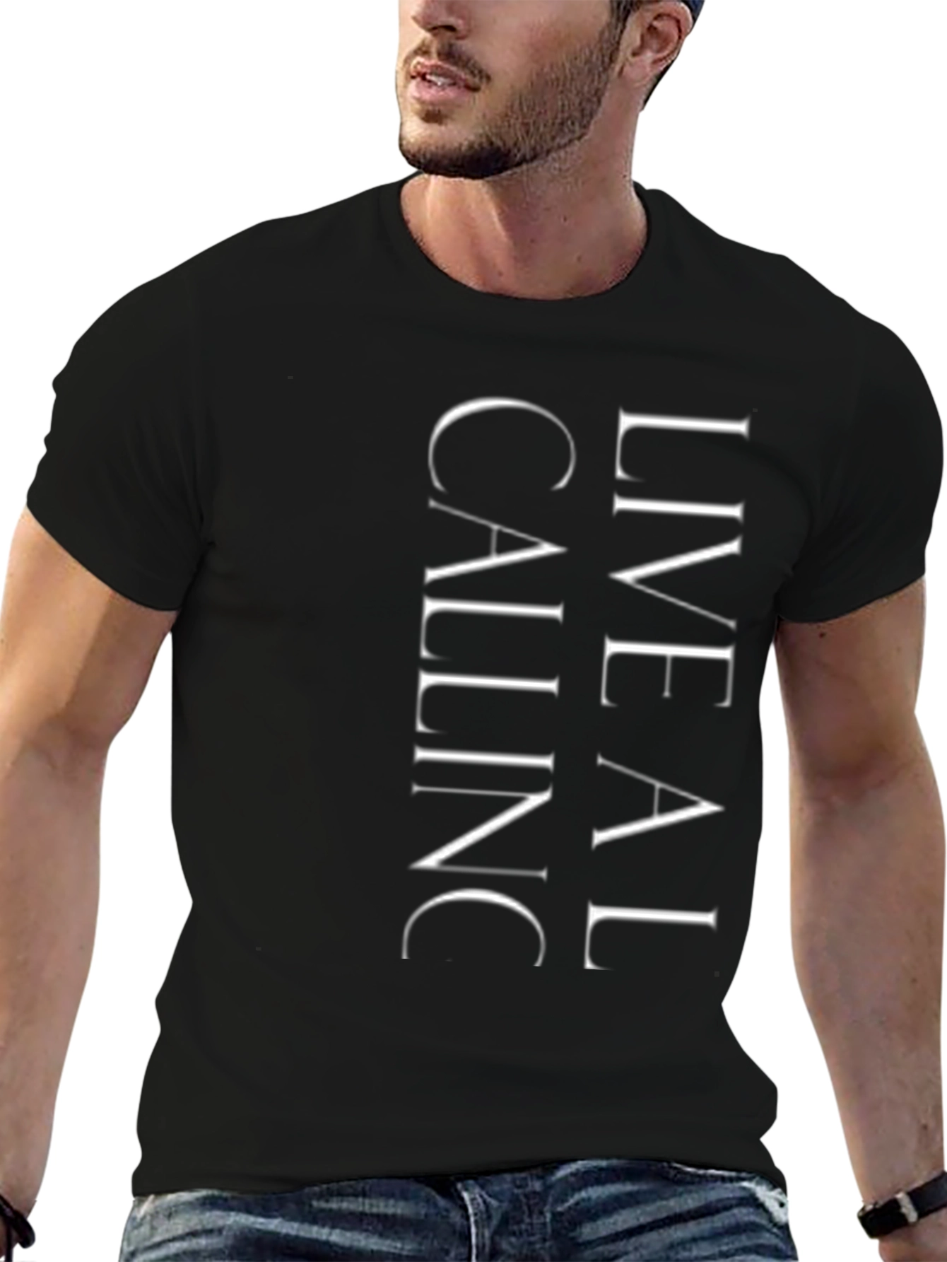 Live A Calling Graphic Tee - Black