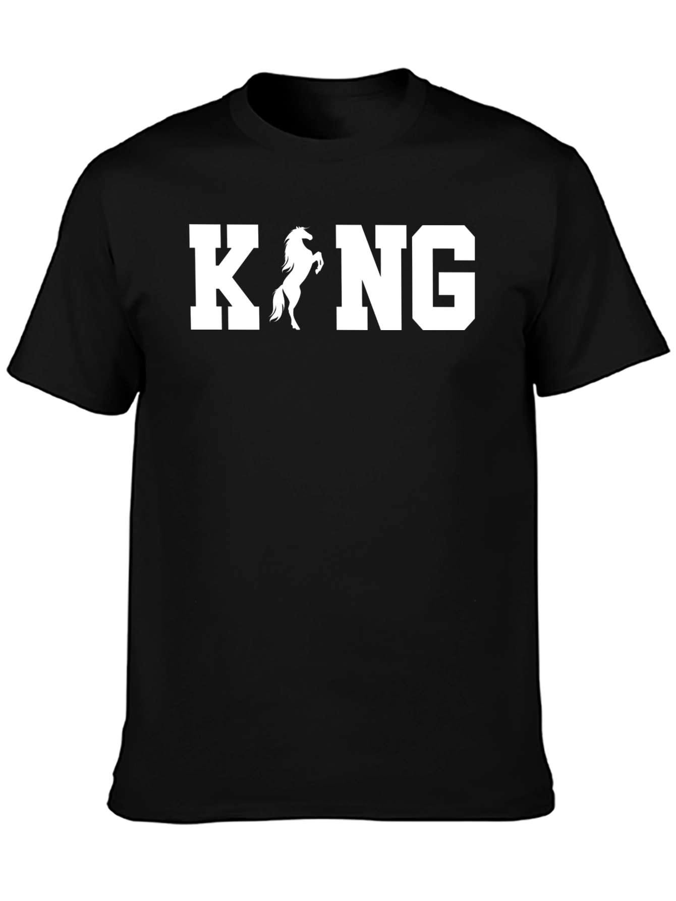 King Horse Graphic Tee - Black