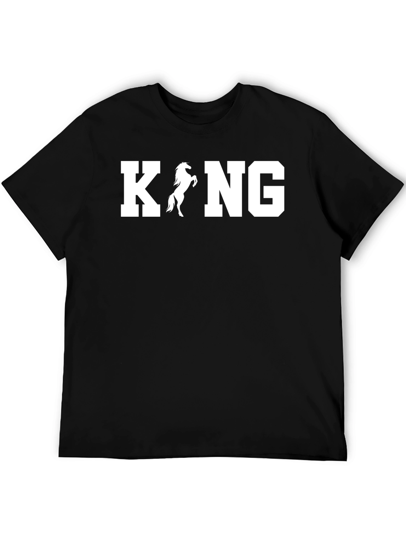 King Horse Graphic Tee - Black