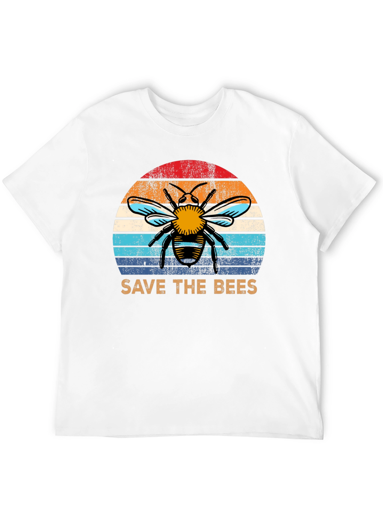 Save the Bees T-Shirt - Retro Bee Design