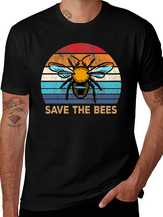 Save the Bees T-Shirt - Retro Bee Design