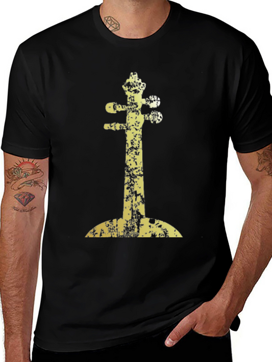 Abstract Instrument Graphic Tee - Black