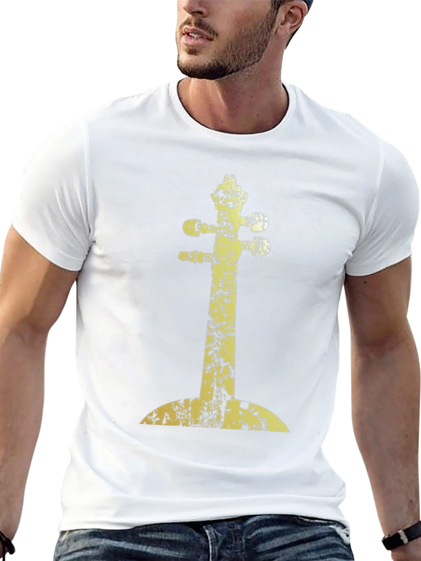 Abstract Instrument Graphic Tee - Black