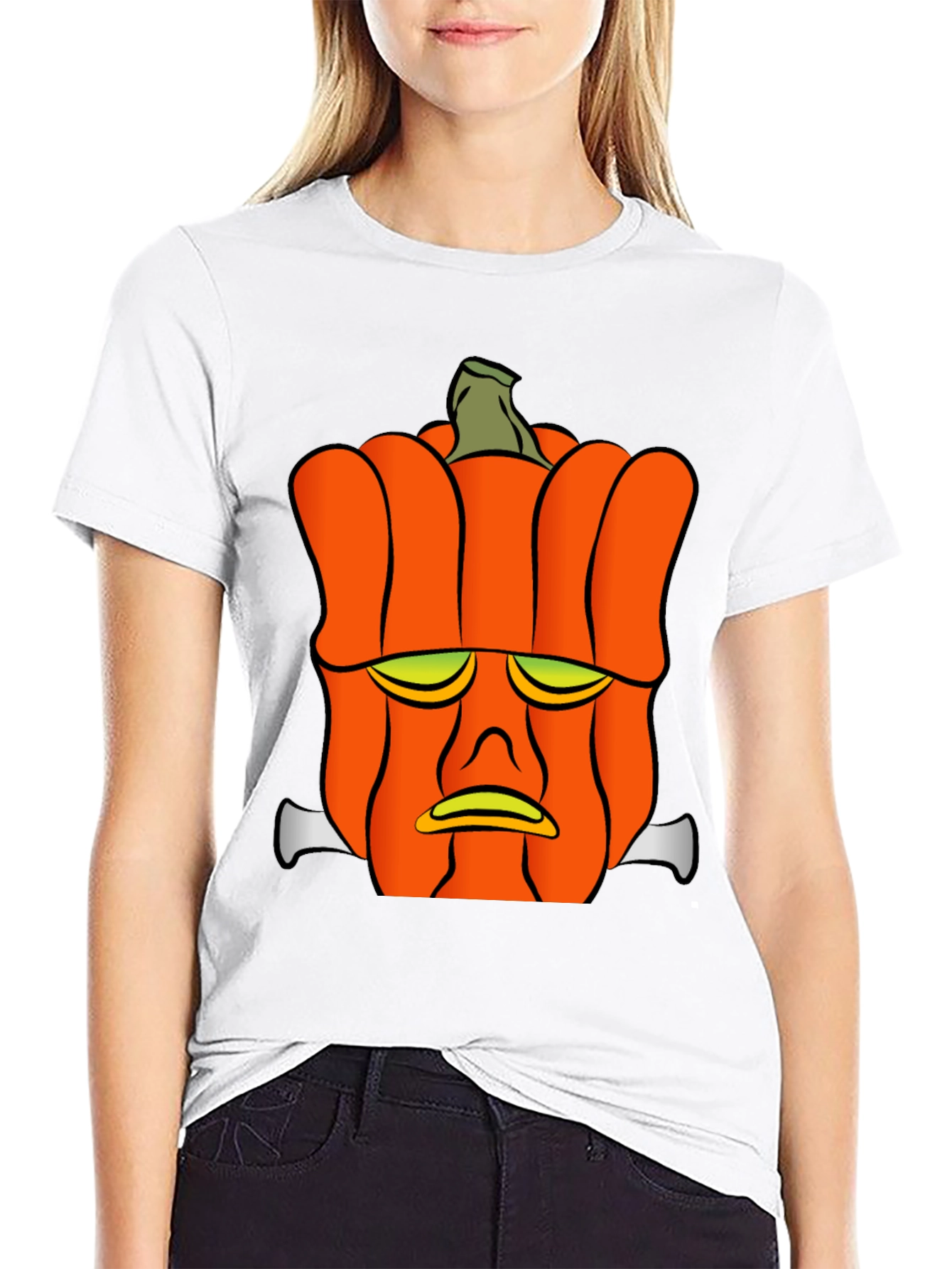 Frankenstein Pumpkin Head Graphic Tee