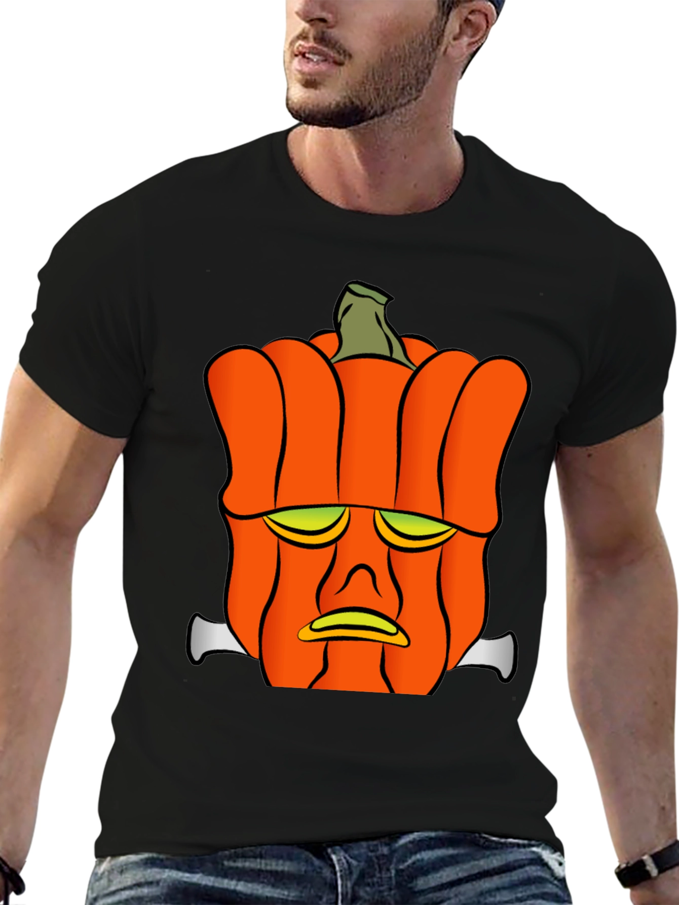 Frankenstein Pumpkin Head Graphic Tee