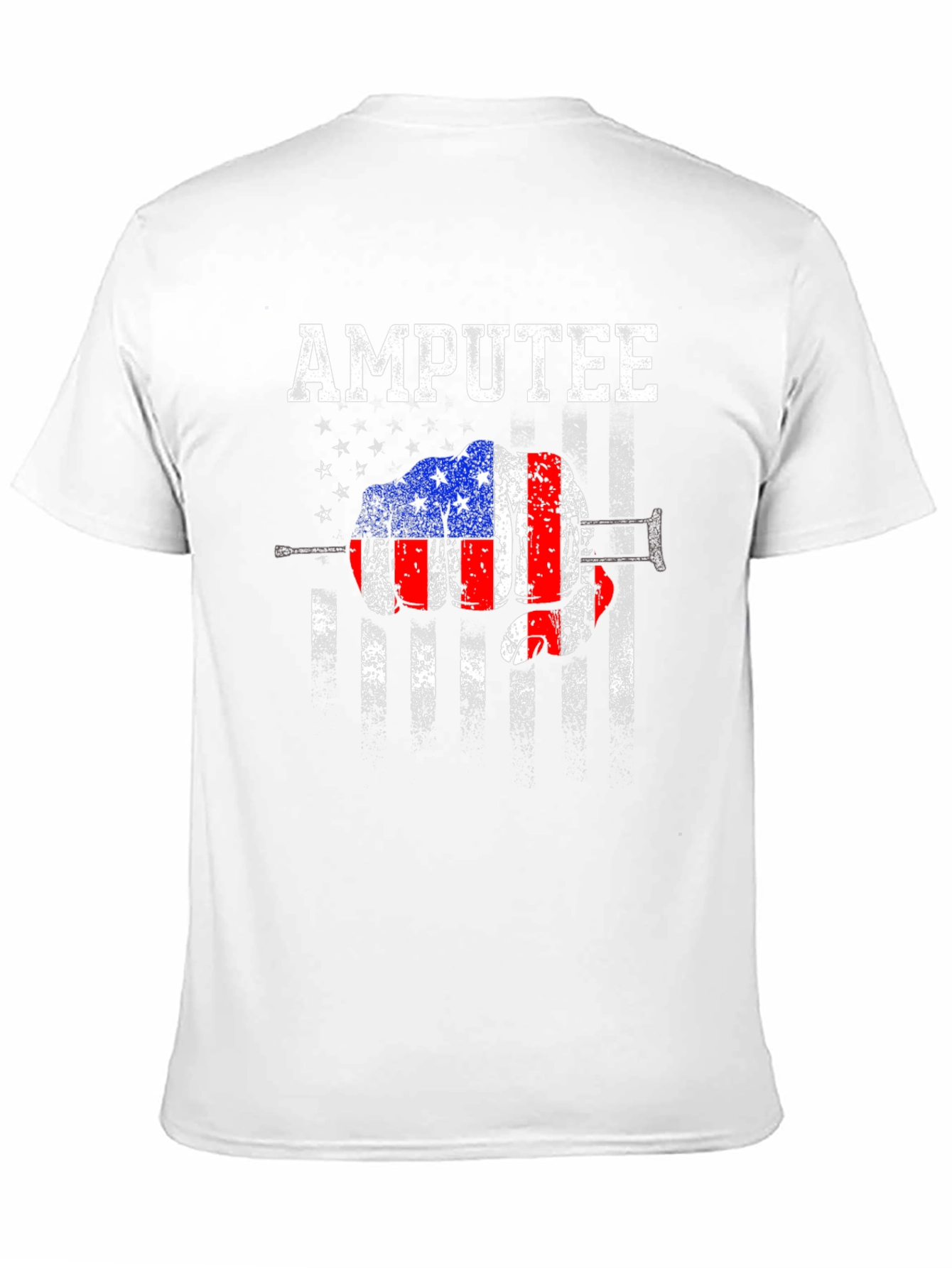 Amputee American Flag Graphic T-Shirt