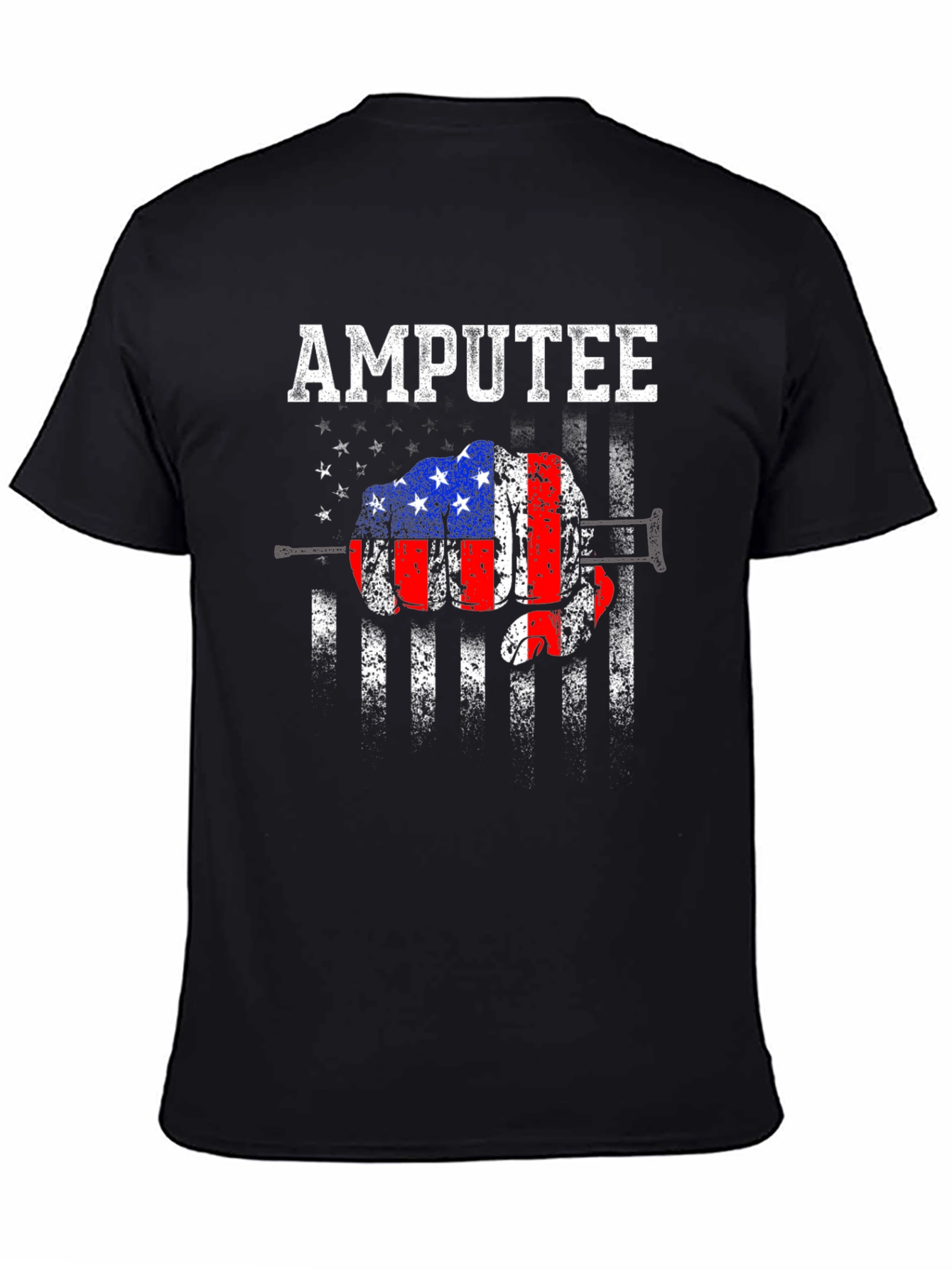 Amputee American Flag Graphic T-Shirt
