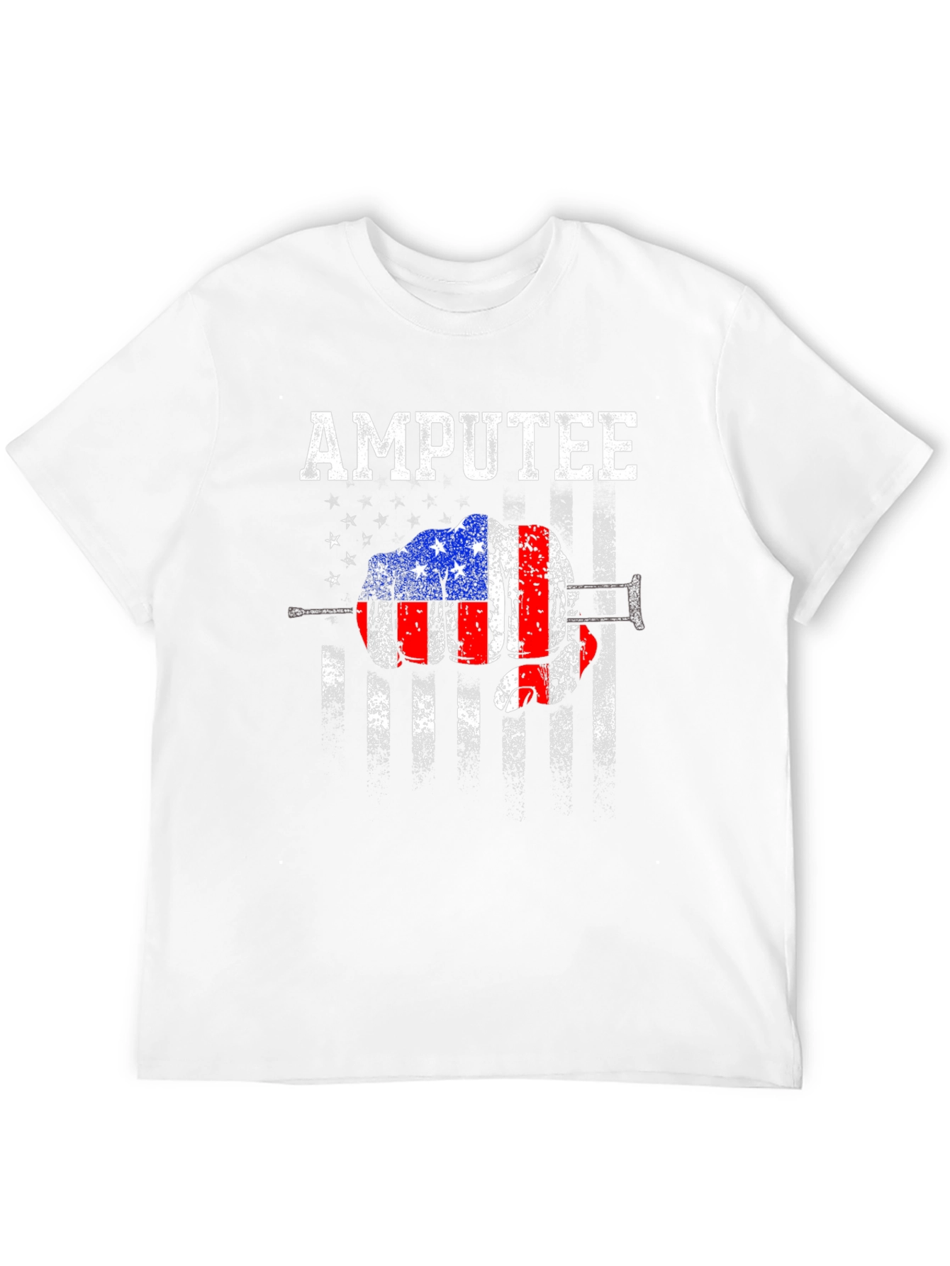 Amputee American Flag Graphic T-Shirt