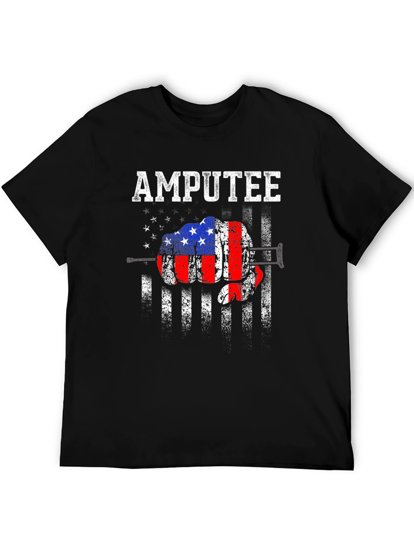 Amputee American Flag Graphic T-Shirt