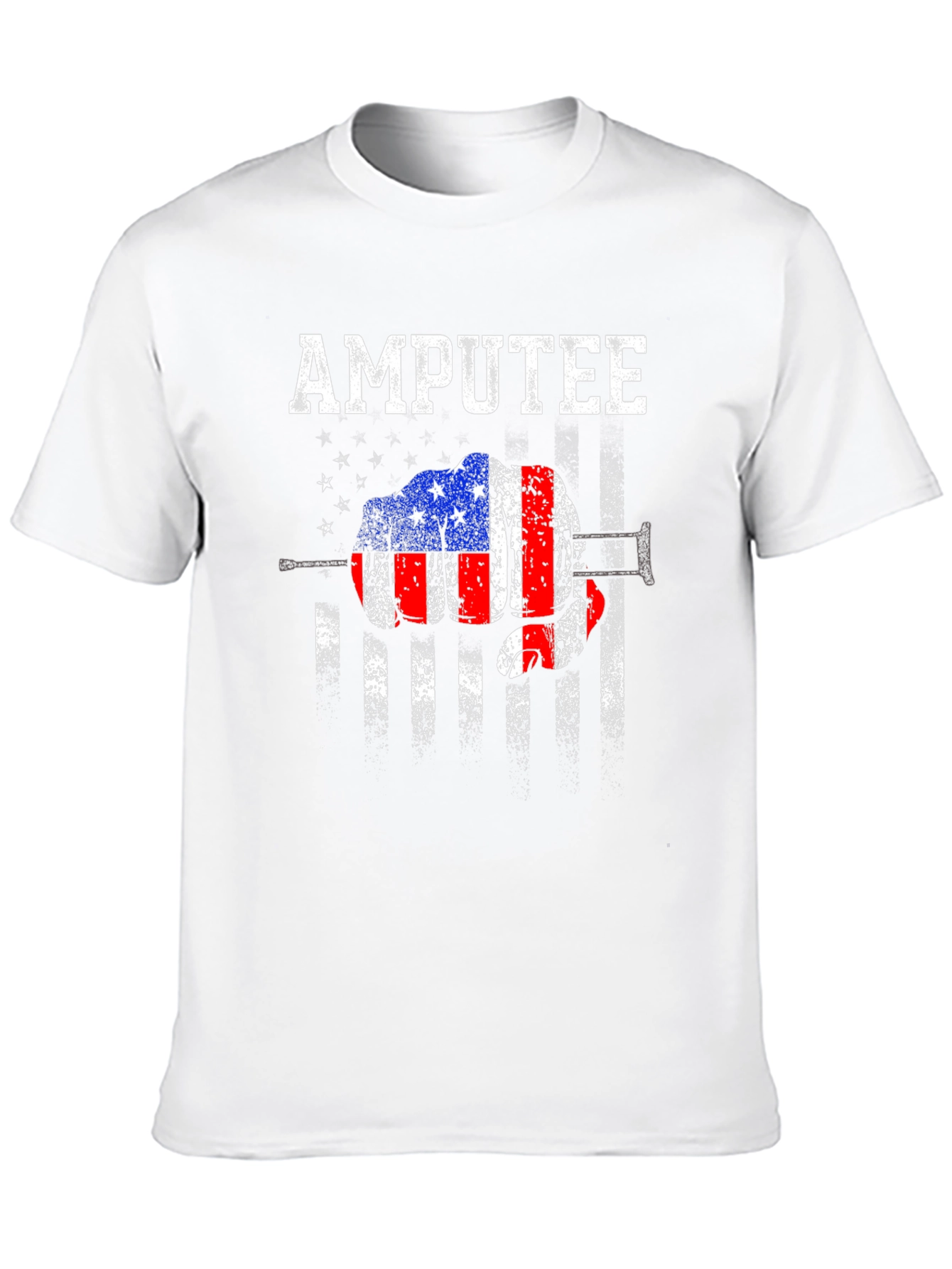 Amputee American Flag Graphic T-Shirt
