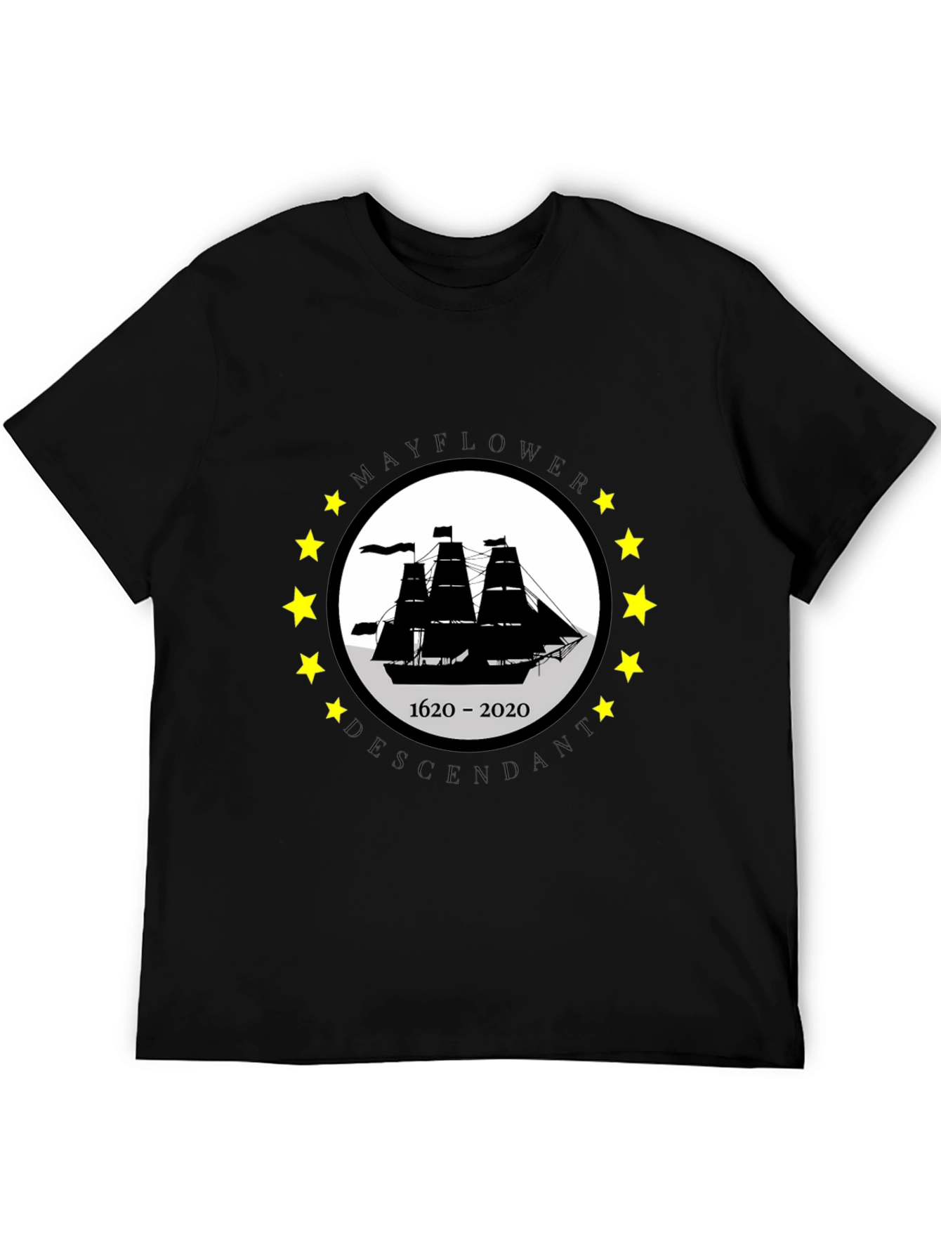 Mayflower Descendant Graphic T-Shirt