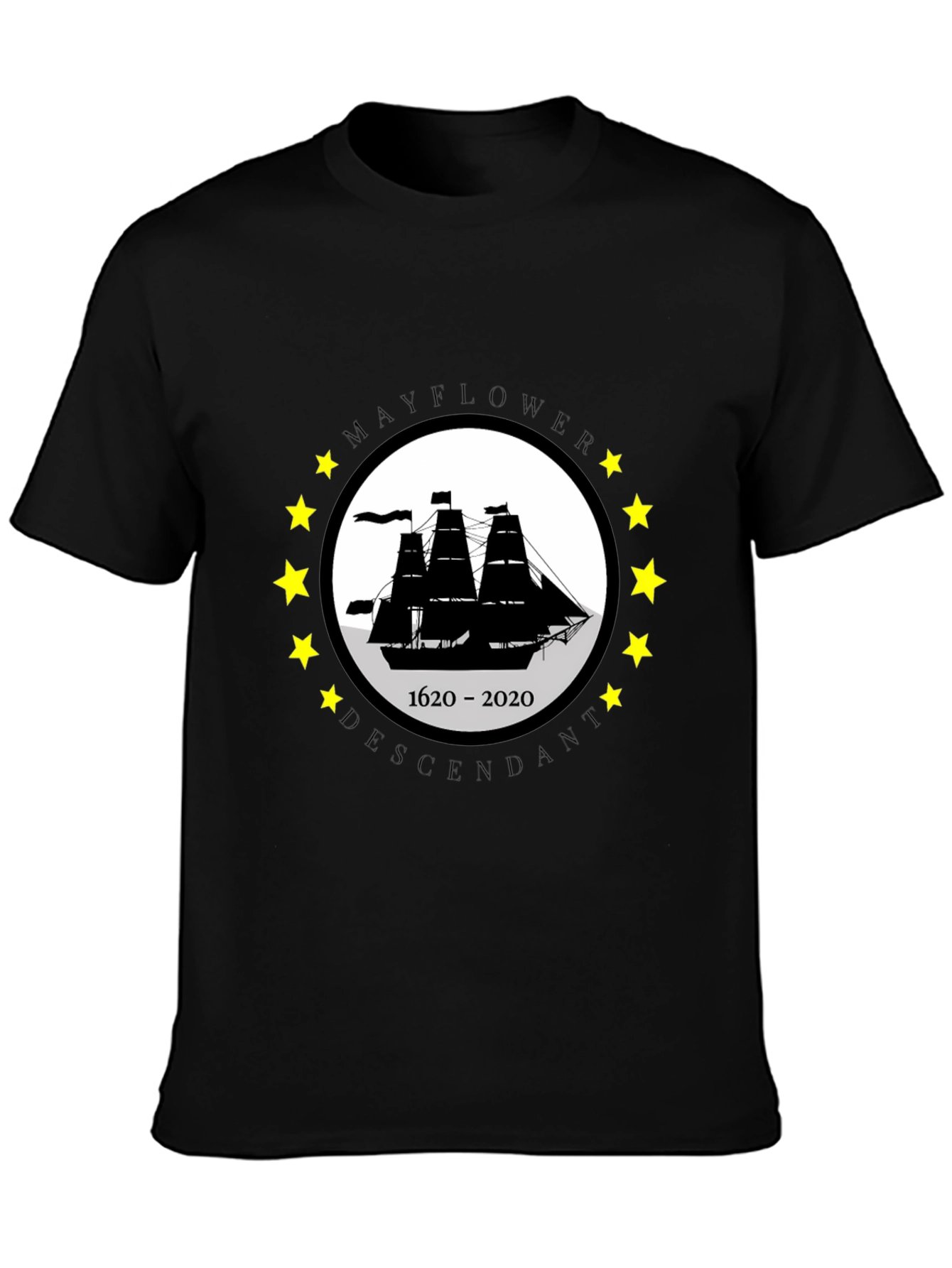Mayflower Descendant Graphic T-Shirt